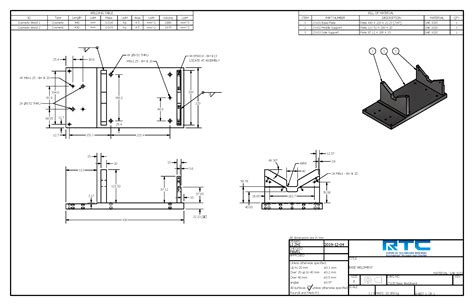 weldment drawing examples